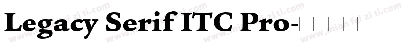 Legacy Serif ITC Pro字体转换